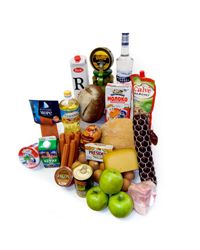 продуктовый набор с водкой
